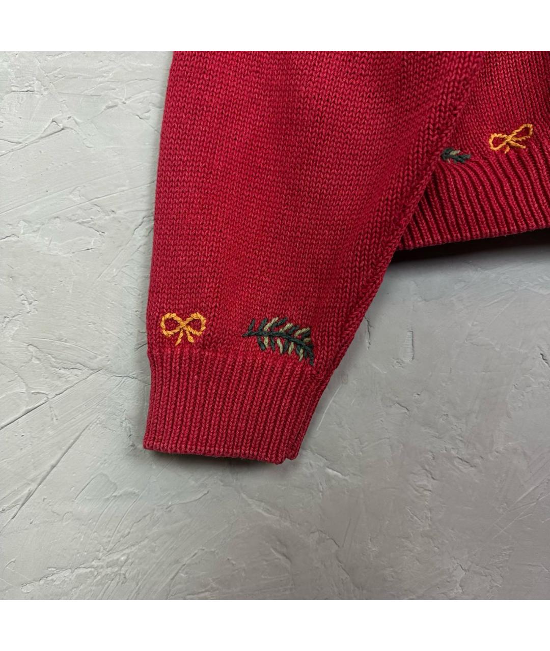 WOOLRICH Бордовый хлопковый джемпер / свитер, фото 4