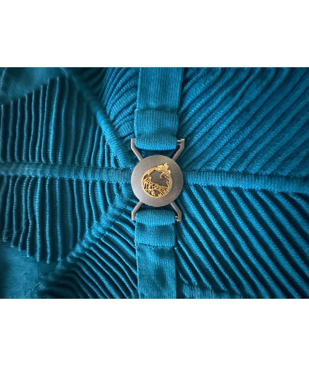 VERSACE COLLECTION Темно-синее вечернее платье, фото 4