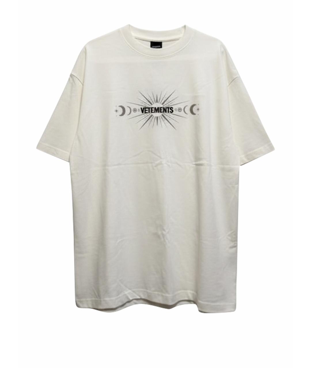 VETEMENTS Белая хлопковая футболка, фото 1