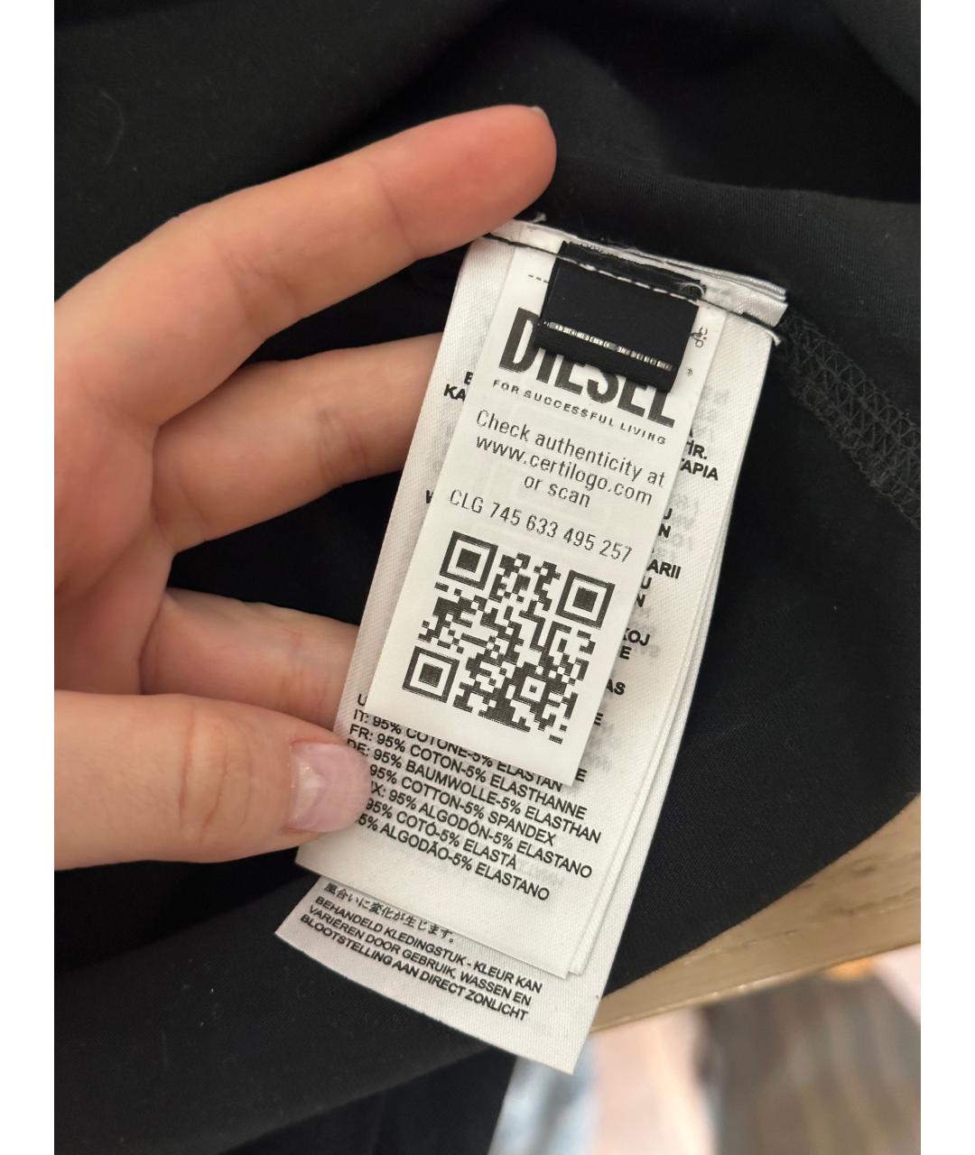 DIESEL Мульти хлопко-эластановая футболка, фото 6