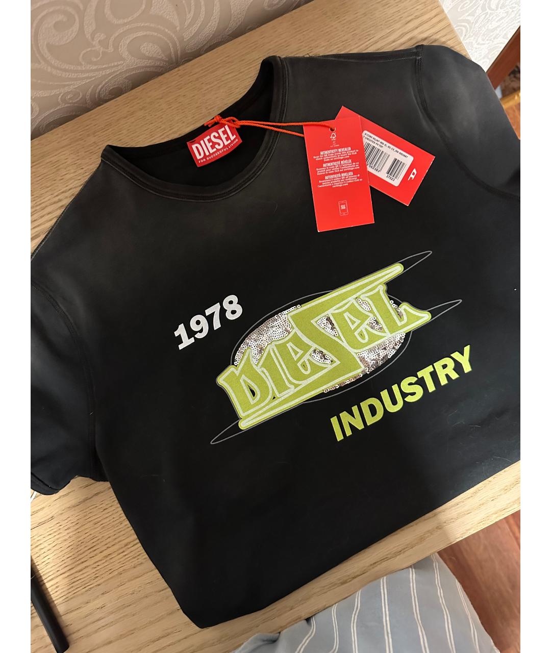 DIESEL Мульти хлопко-эластановая футболка, фото 8