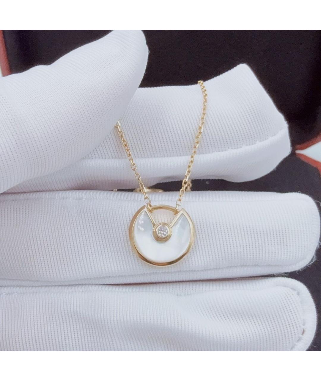 CARTIER Белое колье из желтого золота, фото 3