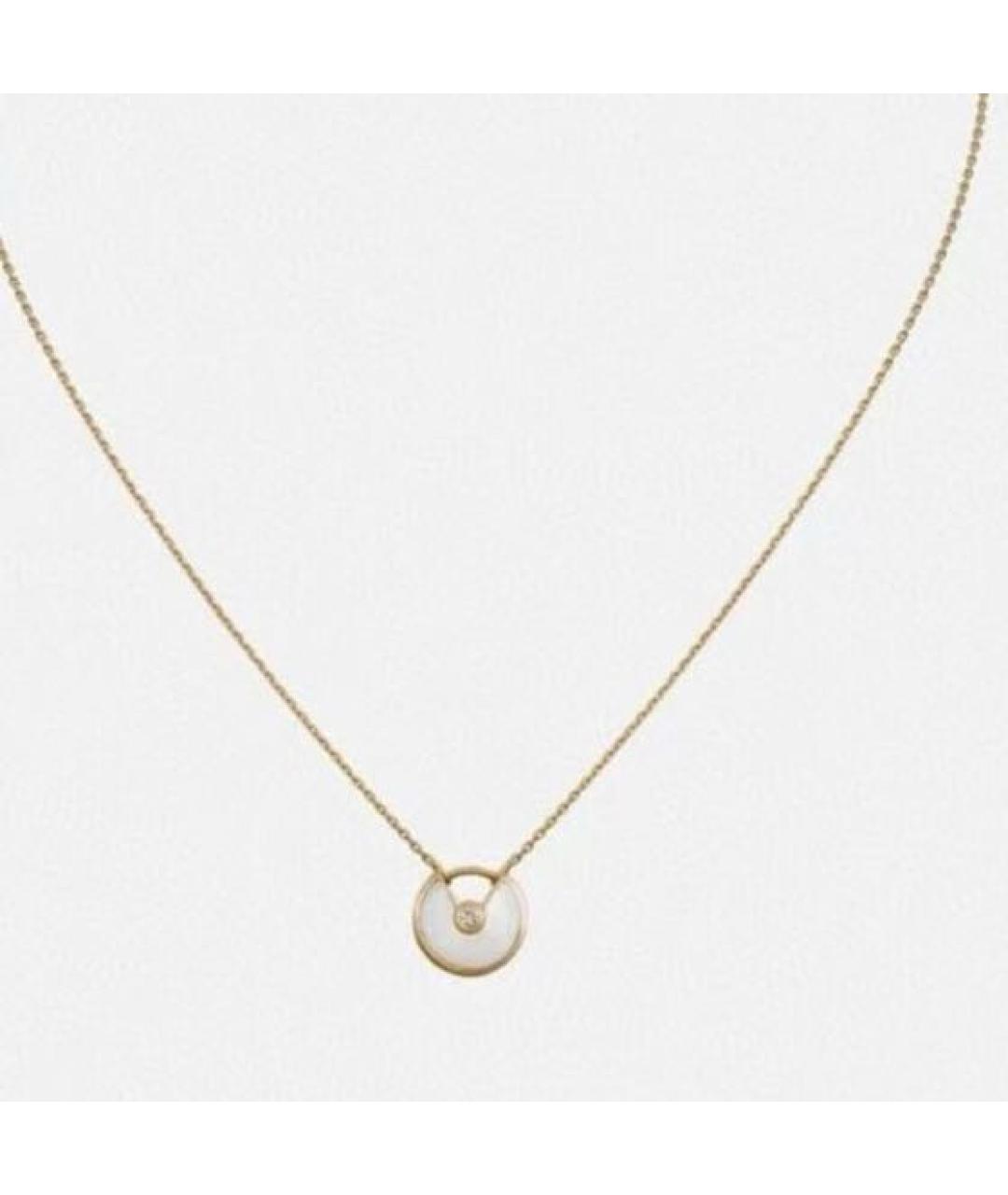 CARTIER Белое колье из желтого золота, фото 7