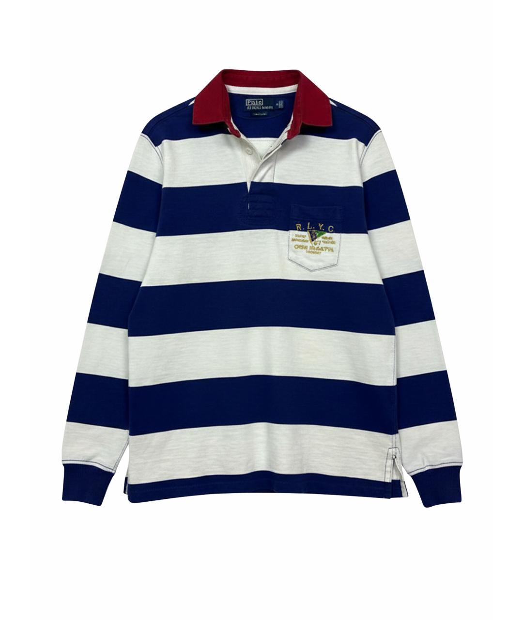 POLO RALPH LAUREN Мульти хлопковое поло с длинным рукавом, фото 1