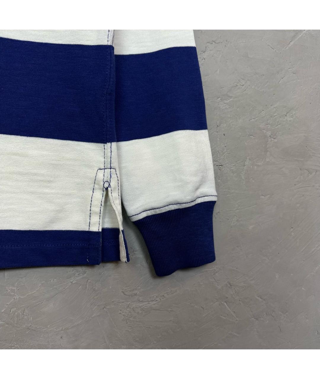POLO RALPH LAUREN Мульти хлопковое поло с длинным рукавом, фото 5