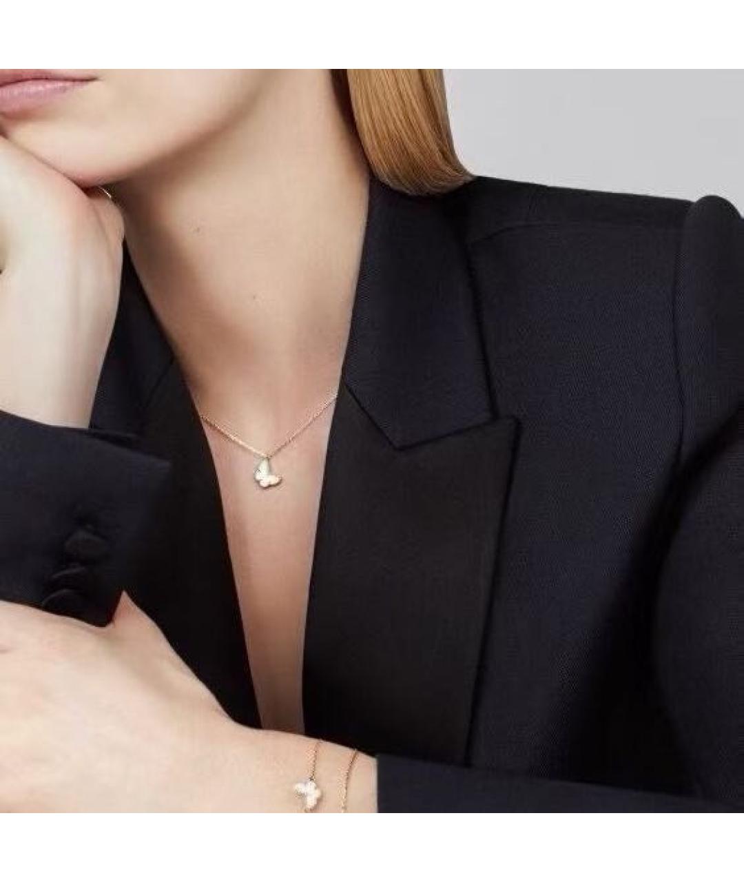 VAN CLEEF & ARPELS Белое колье из желтого золота, фото 6