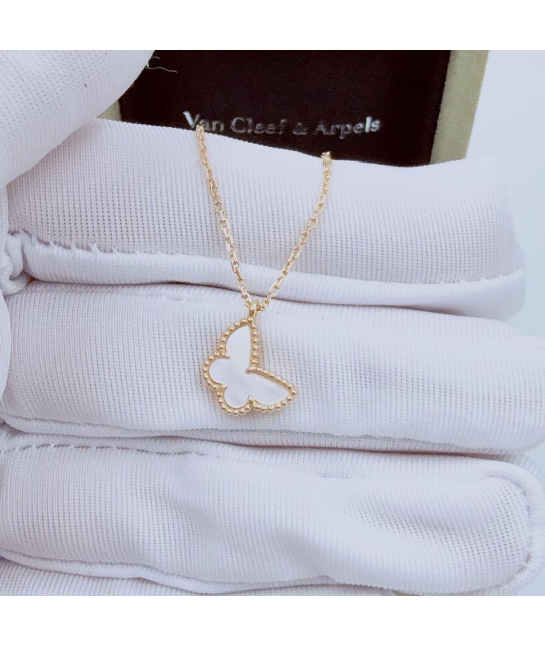 VAN CLEEF & ARPELS Белое колье из желтого золота, фото 4