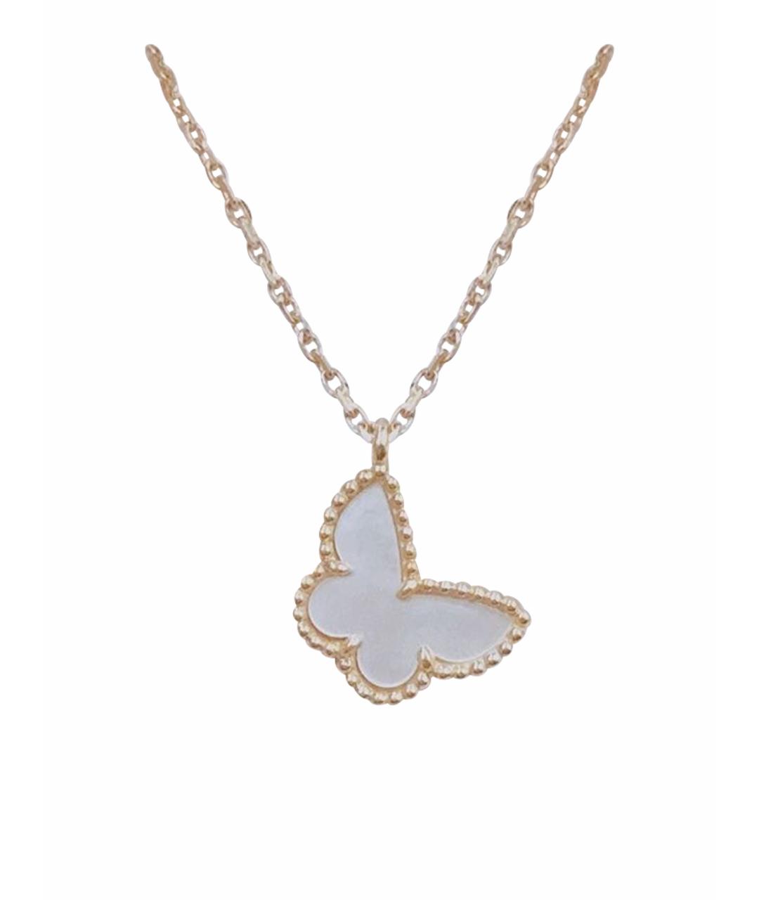 VAN CLEEF & ARPELS Белое колье из желтого золота, фото 1