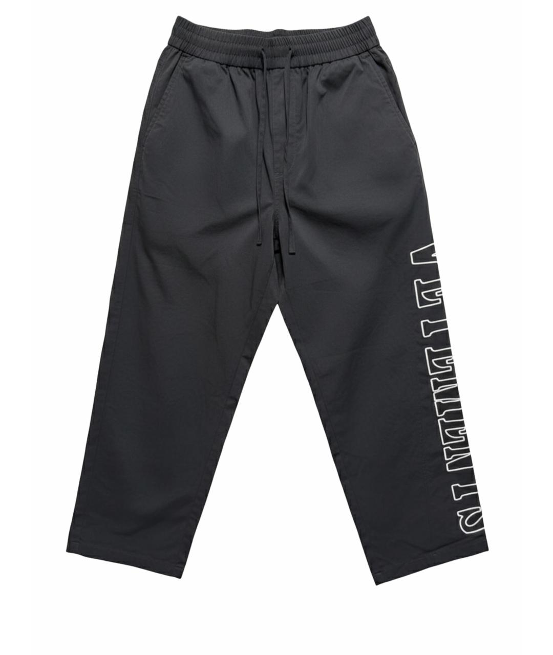 VETEMENTS Черные полиэстеровые повседневные брюки, фото 1