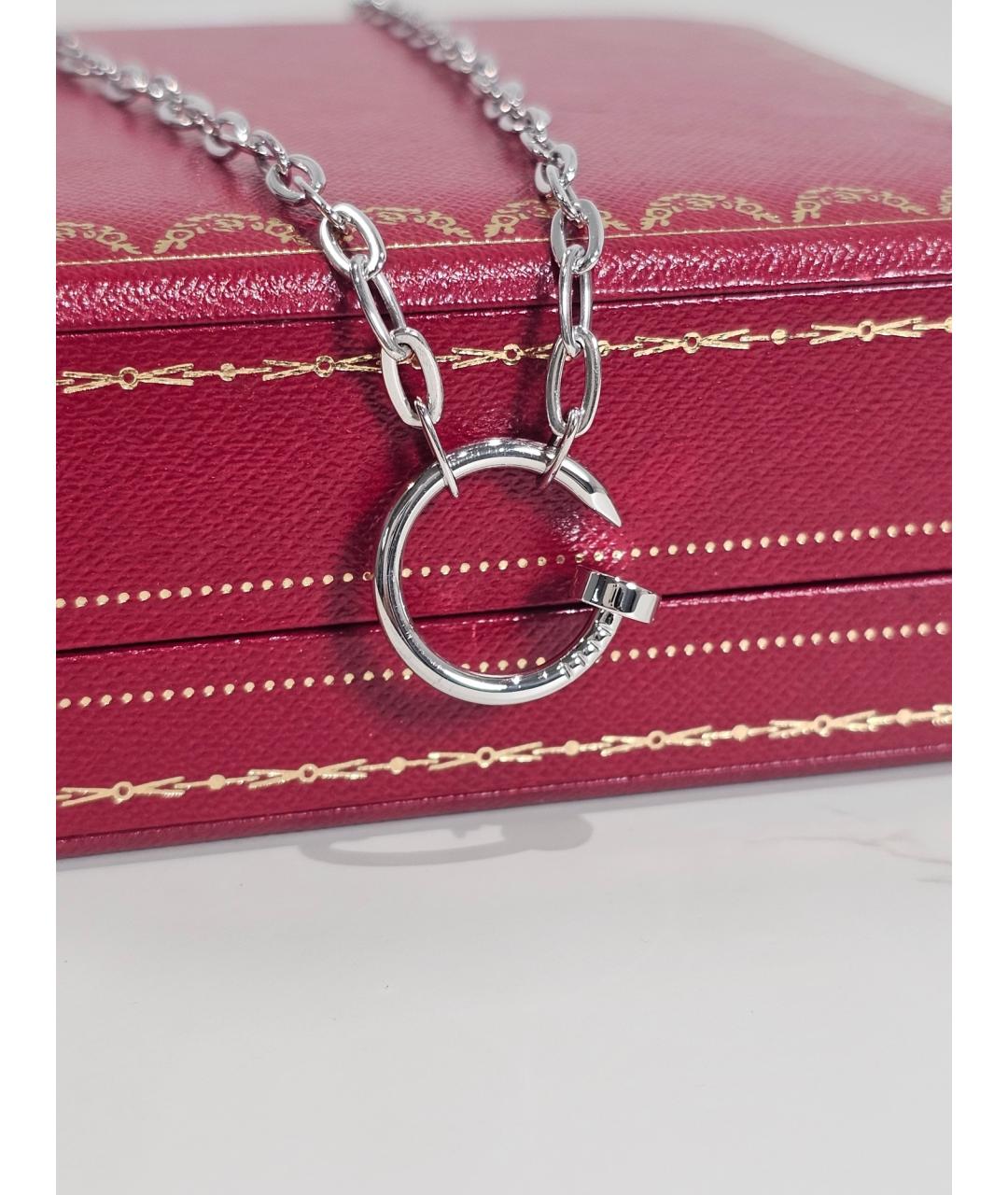 CARTIER Серебряное колье из белого золота, фото 3