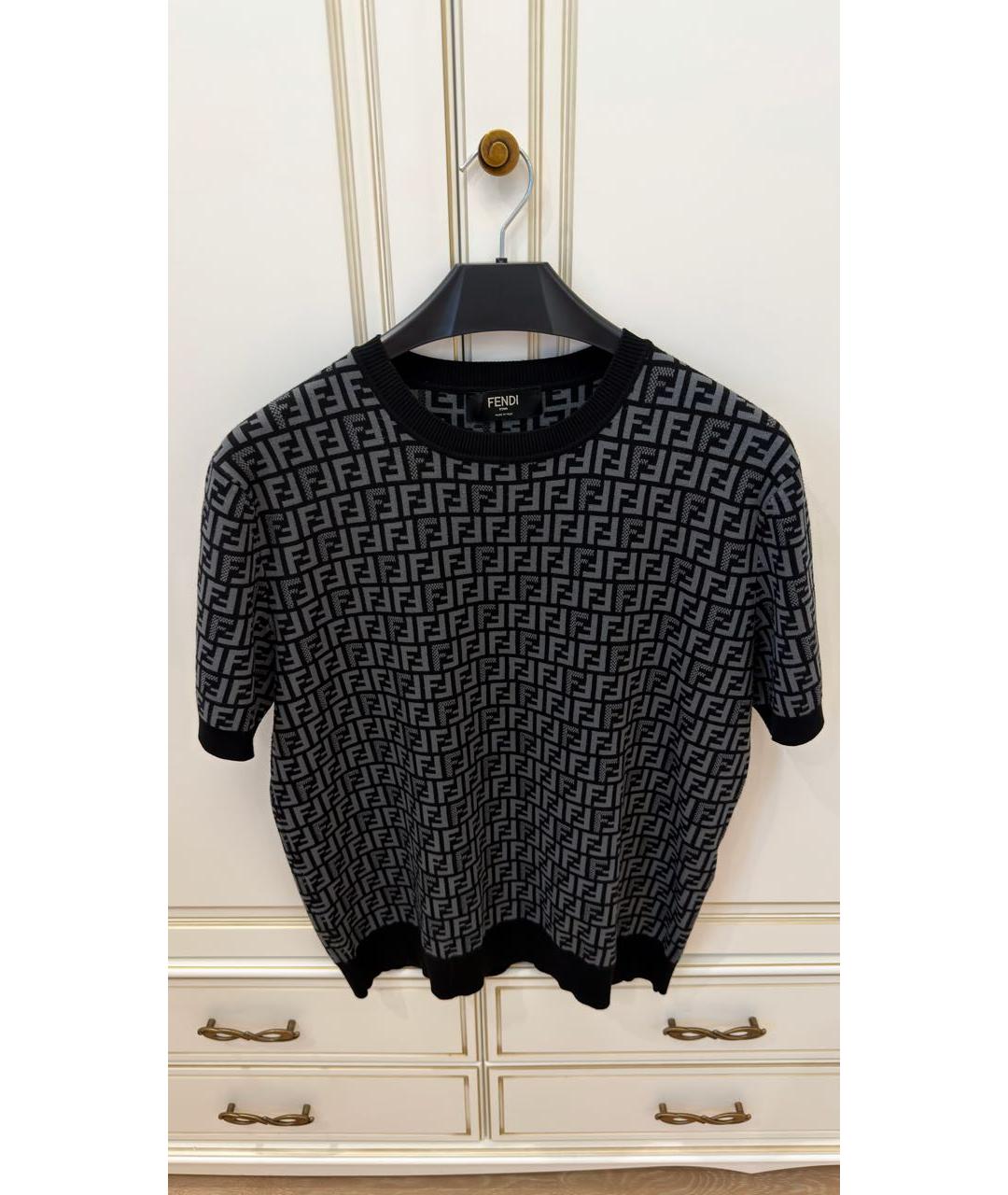 FENDI Мульти вискозный джемпер / свитер, фото 4