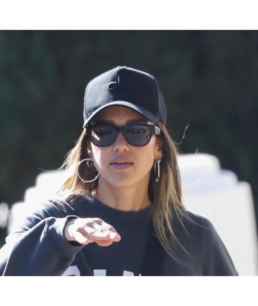 ALO YOGA Черная хлопковая кепка, фото 8