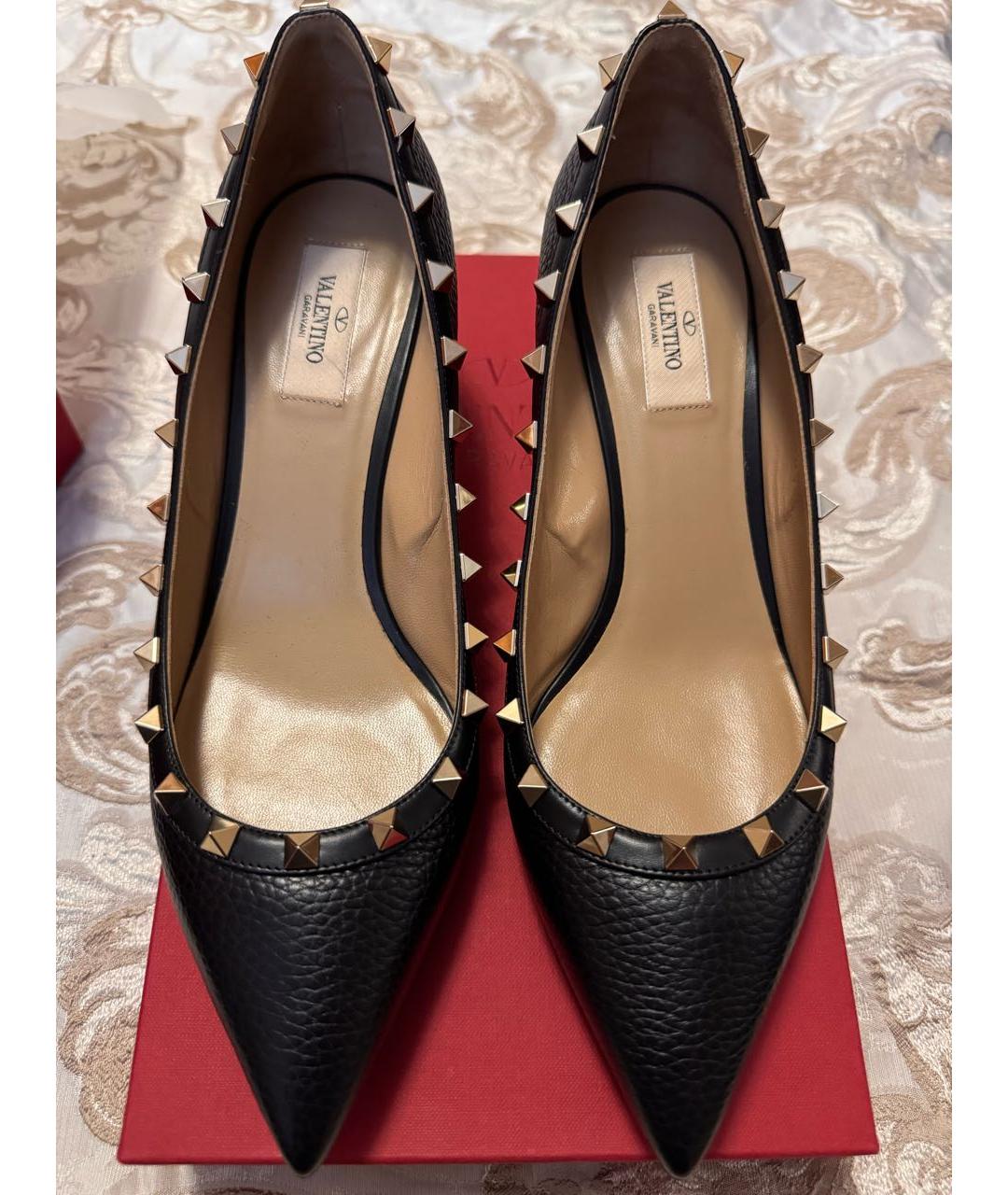 VALENTINO Черные кожаные туфли, фото 2