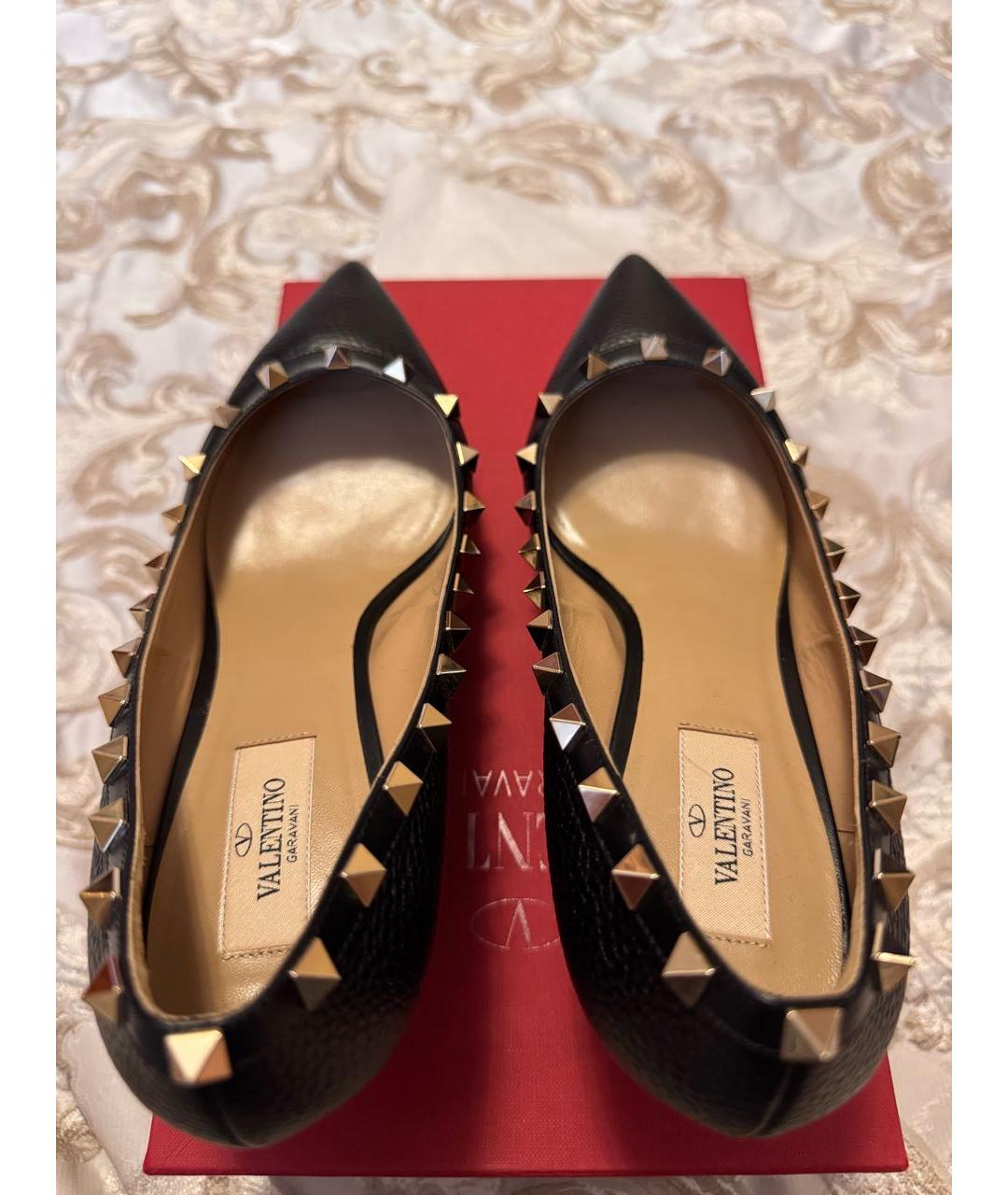 VALENTINO Черные кожаные туфли, фото 3