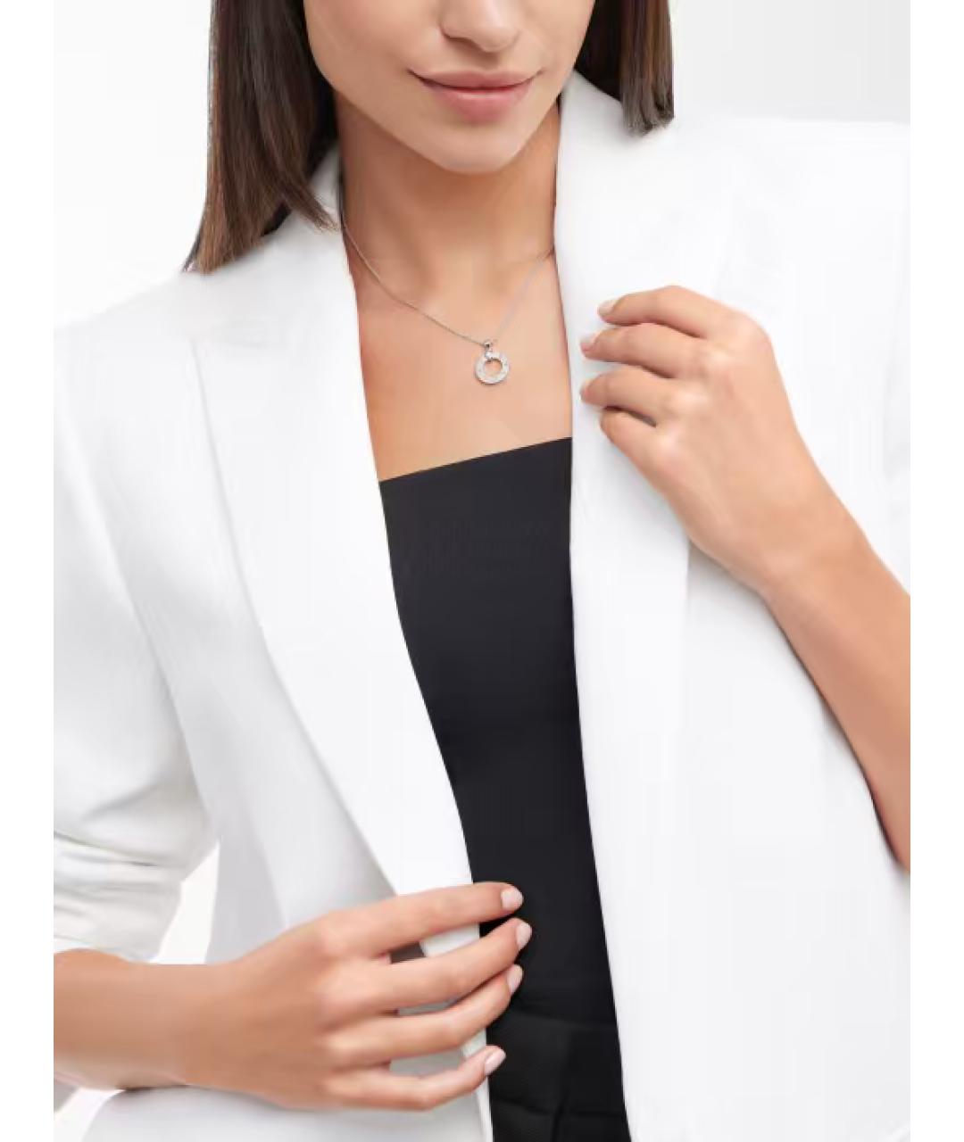 BVLGARI Серебряное колье из белого золота, фото 4