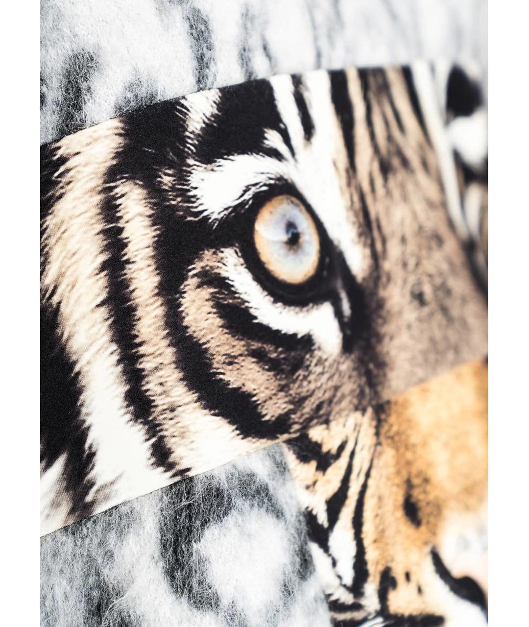 ROBERTO CAVALLI Антрацитовое шерстяное повседневное платье, фото 3