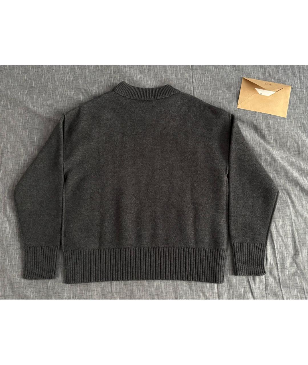 Ami Paris Антрацитовый шерстяной джемпер / свитер, фото 2