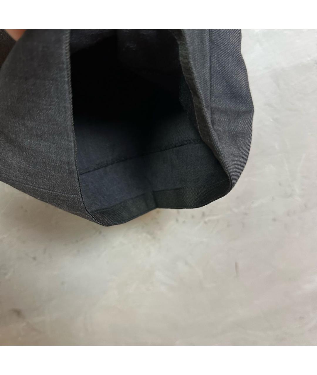 HUGO BOSS Антрацитовые шерстяные классические брюки, фото 4