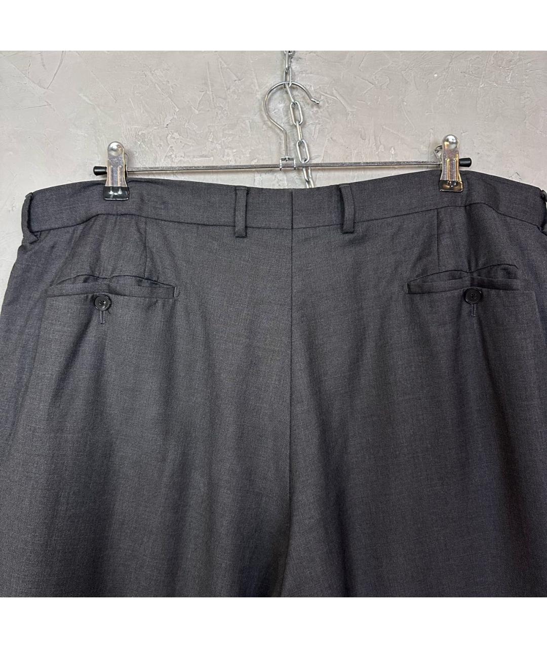 HUGO BOSS Антрацитовые шерстяные классические брюки, фото 5