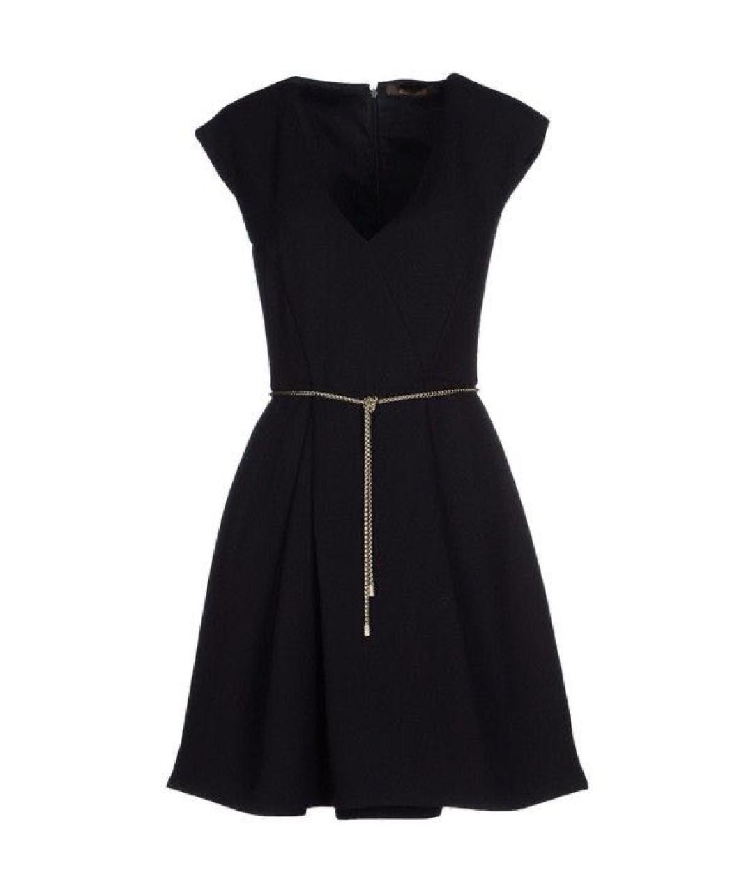 ROBERTO CAVALLI Черное шерстяное вечернее платье, фото 9