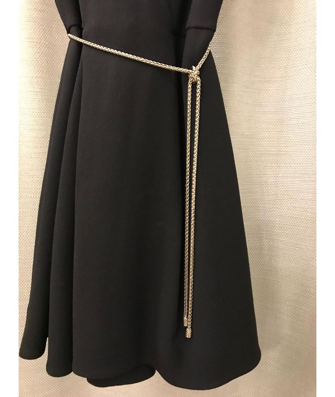 ROBERTO CAVALLI Черное шерстяное вечернее платье, фото 7