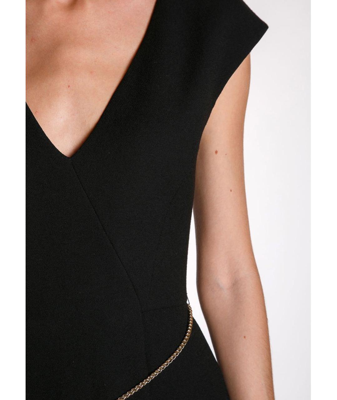 ROBERTO CAVALLI Черное шерстяное вечернее платье, фото 4