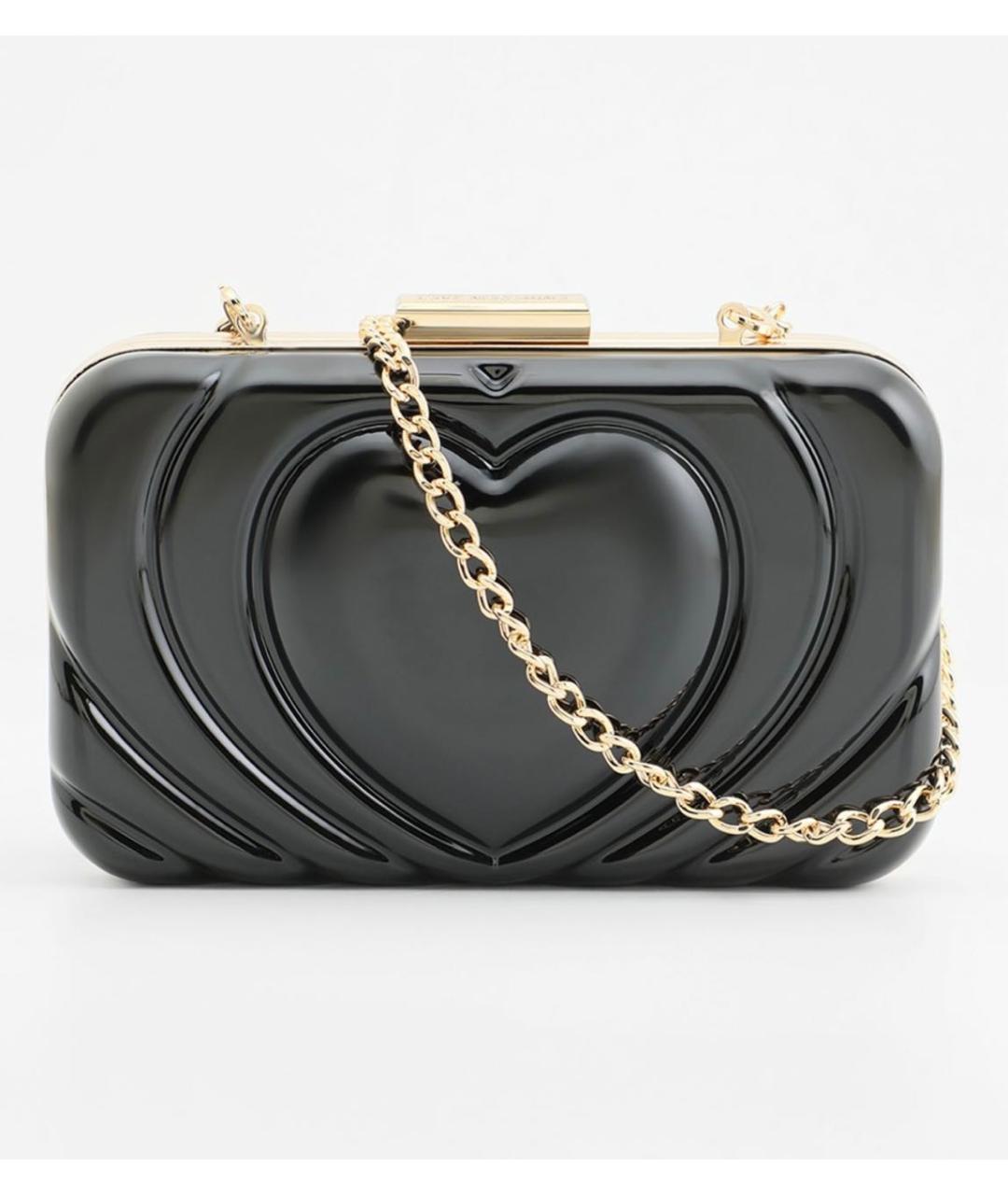 LOVE MOSCHINO Черная тканевая сумка через плечо, фото 5