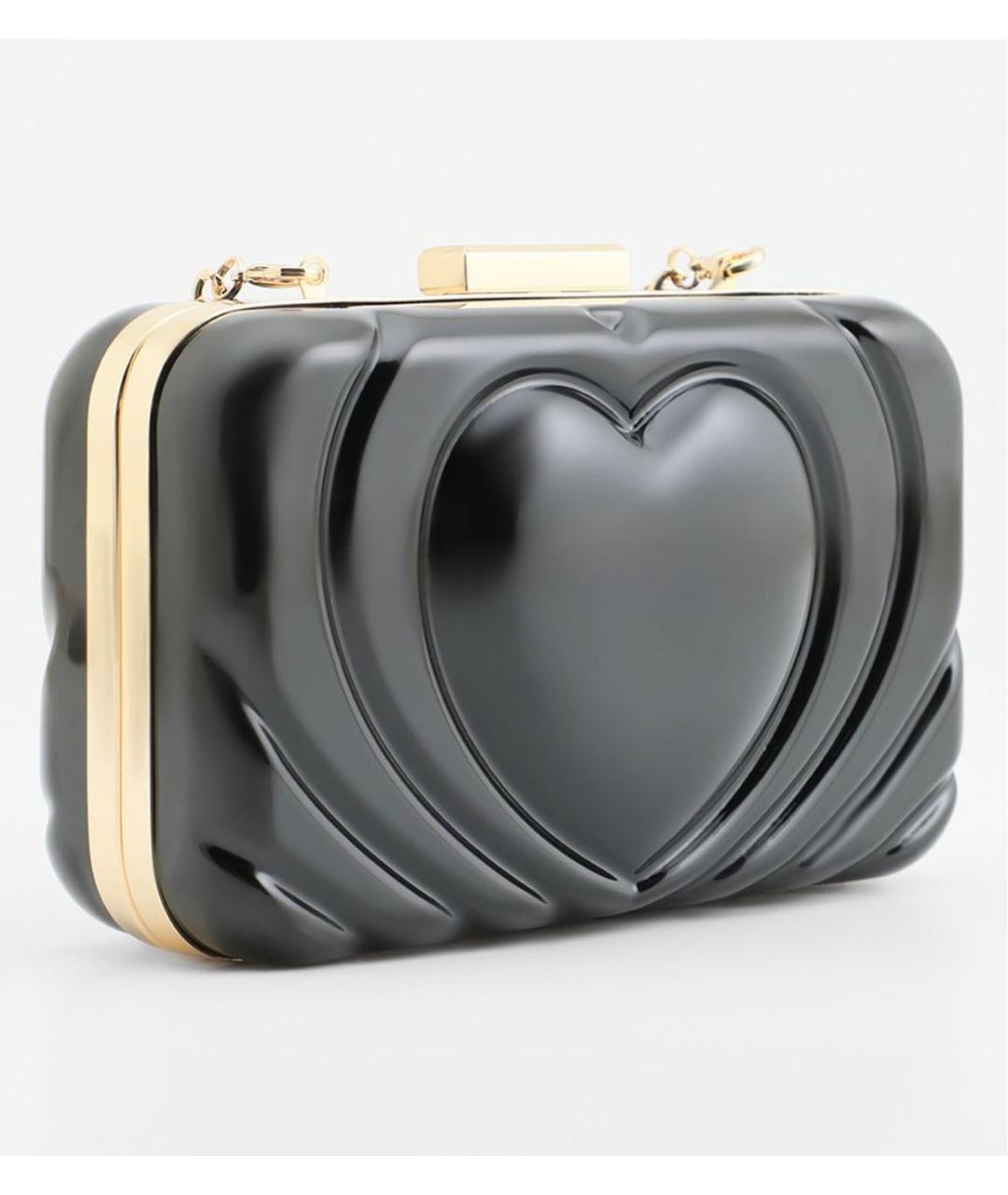 LOVE MOSCHINO Черная тканевая сумка через плечо, фото 2