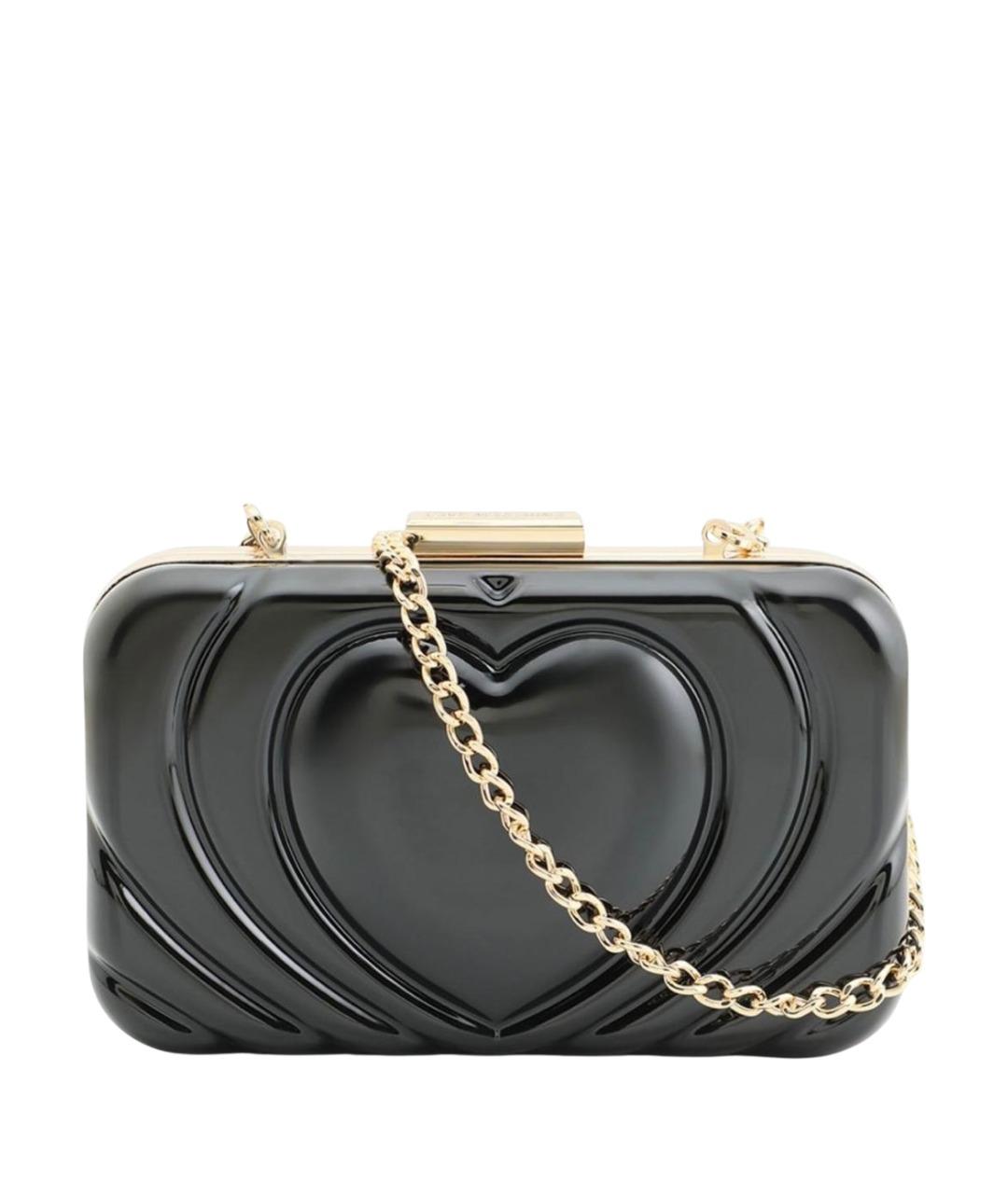 LOVE MOSCHINO Черная тканевая сумка через плечо, фото 1