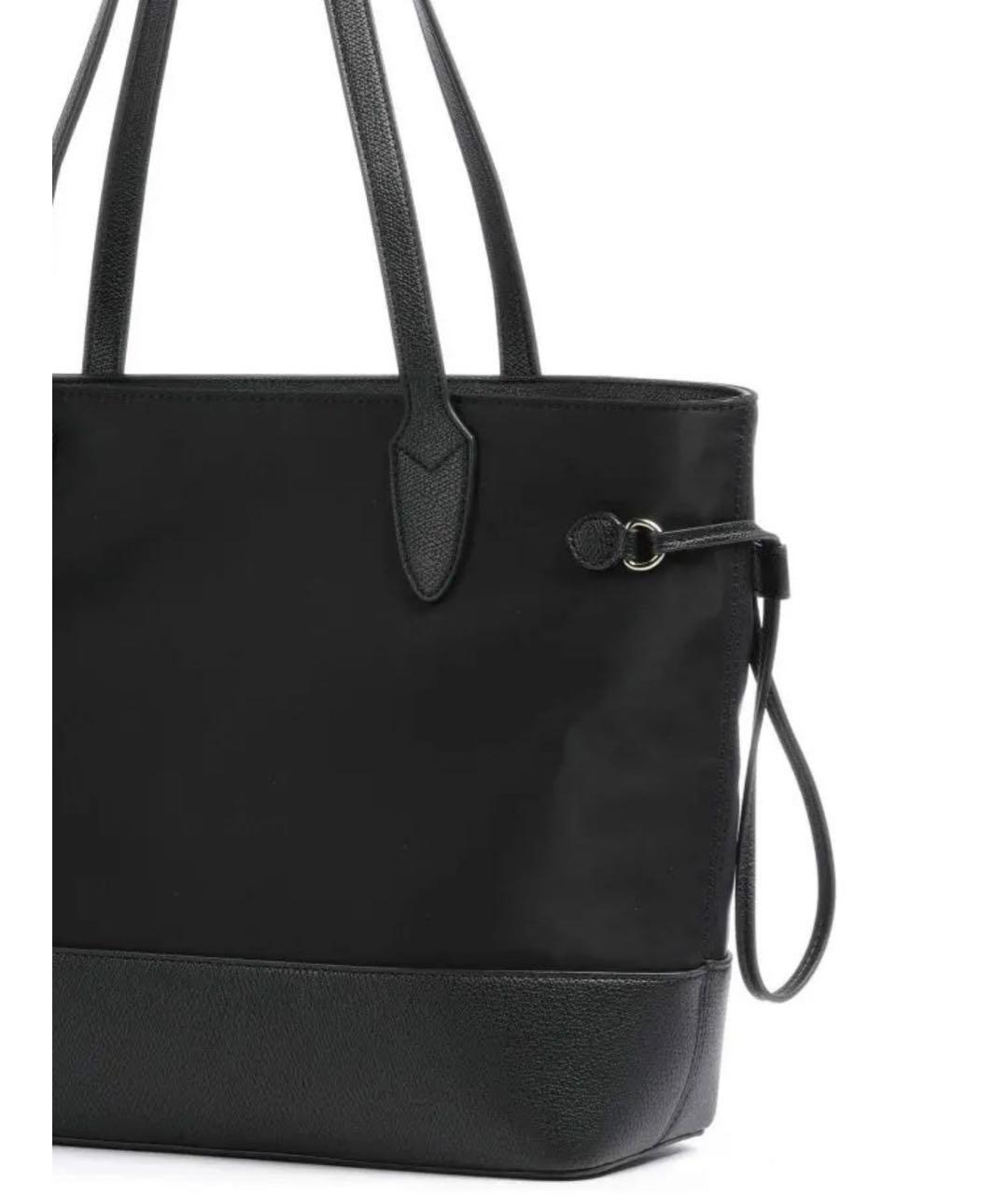 LOVE MOSCHINO Черная тканевая сумка тоут, фото 5