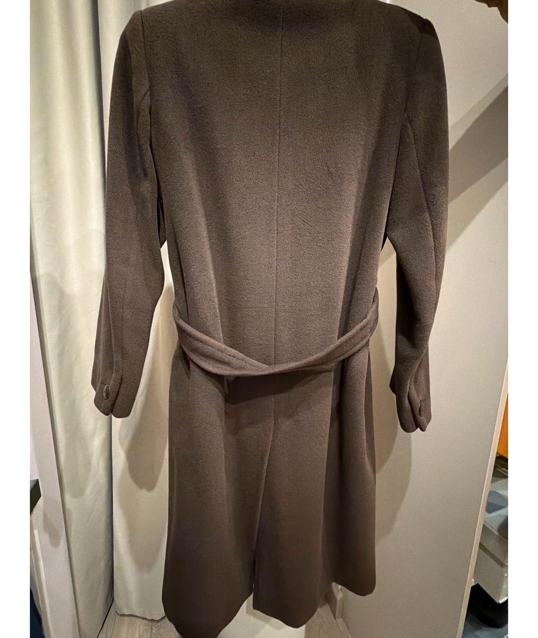 MAX MARA Коричневое шерстяное пальто, фото 2