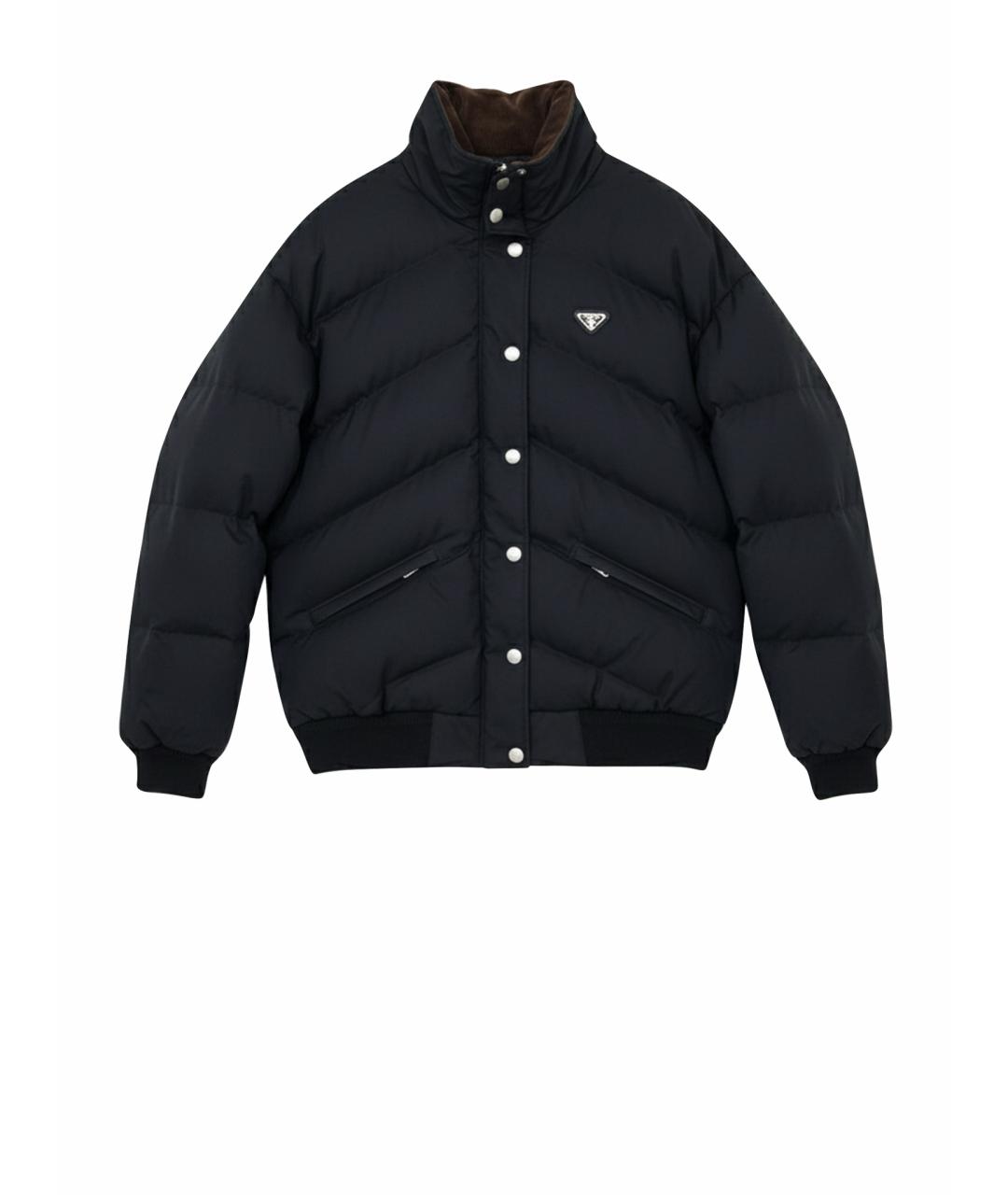 PRADA Черная полиэстеровая куртка, фото 1