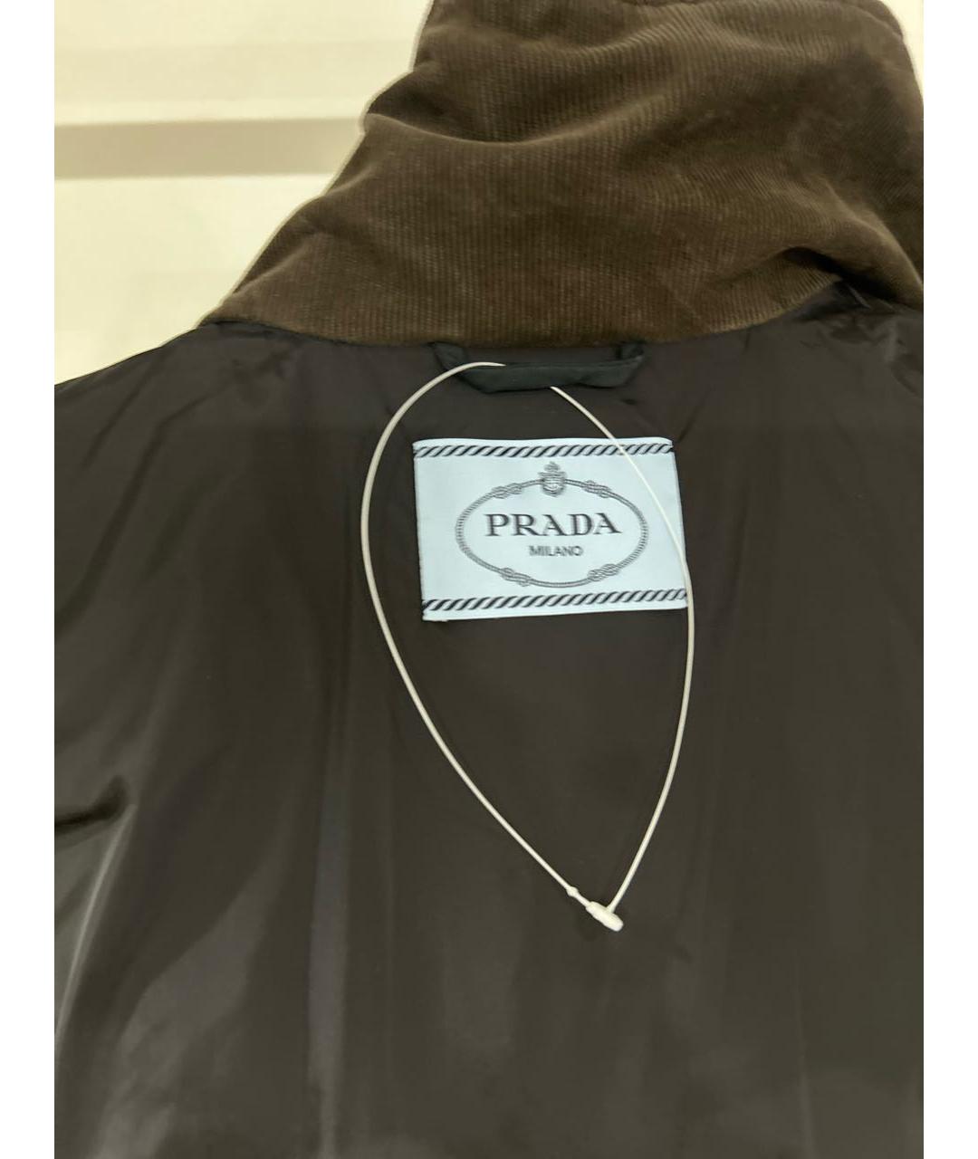 PRADA Черная полиэстеровая куртка, фото 3