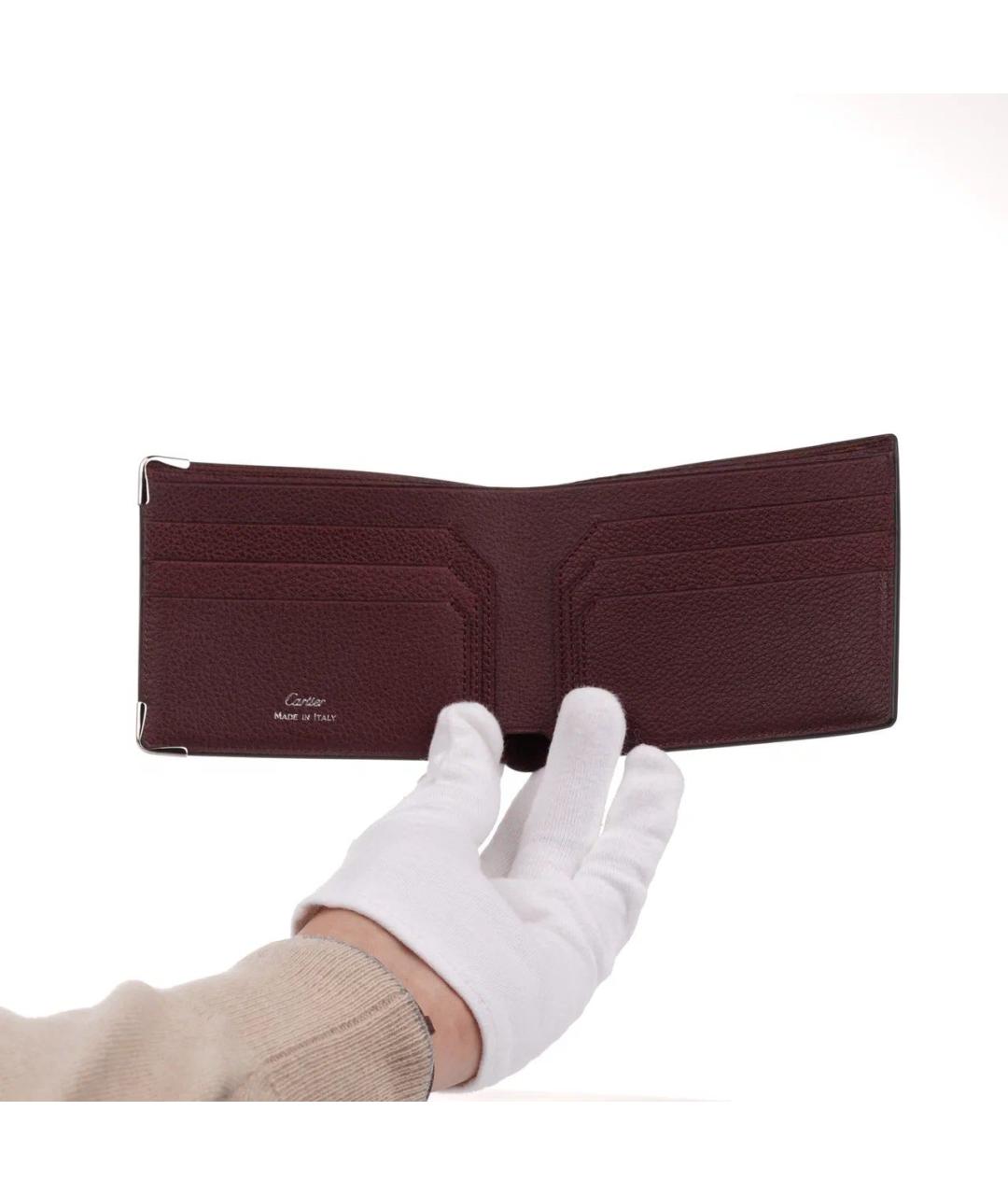CARTIER Черный кожаный кошелек, фото 4
