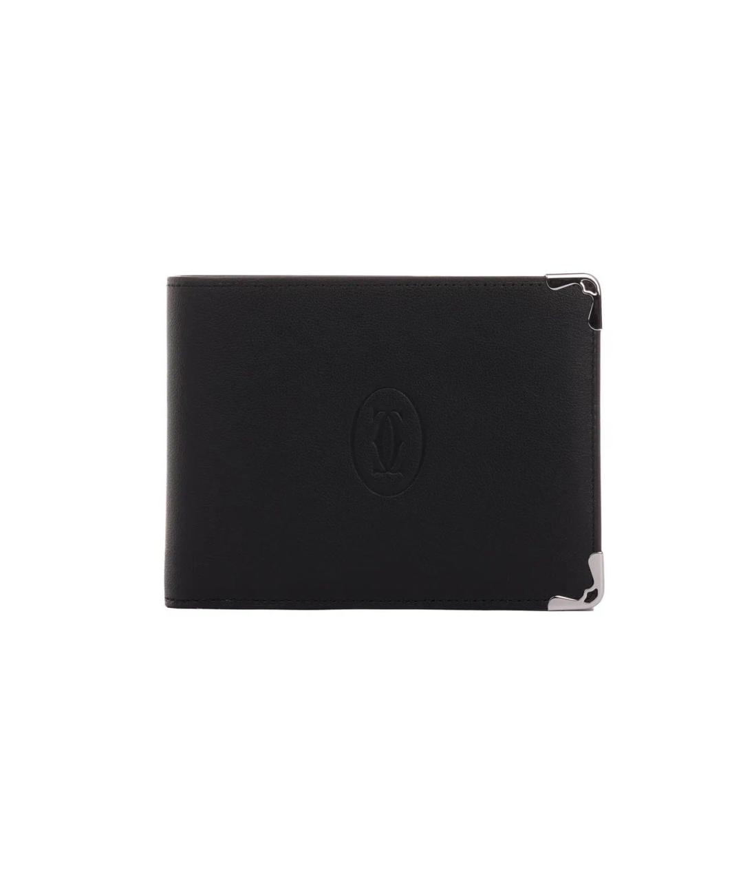 CARTIER Черный кожаный кошелек, фото 1