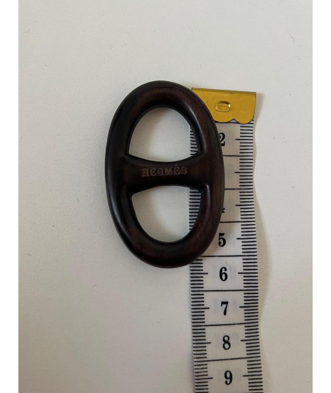 HERMES Коричневый платок, фото 3