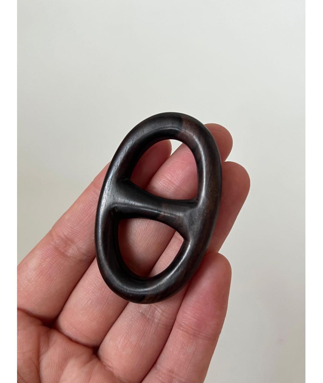 HERMES Коричневый платок, фото 6