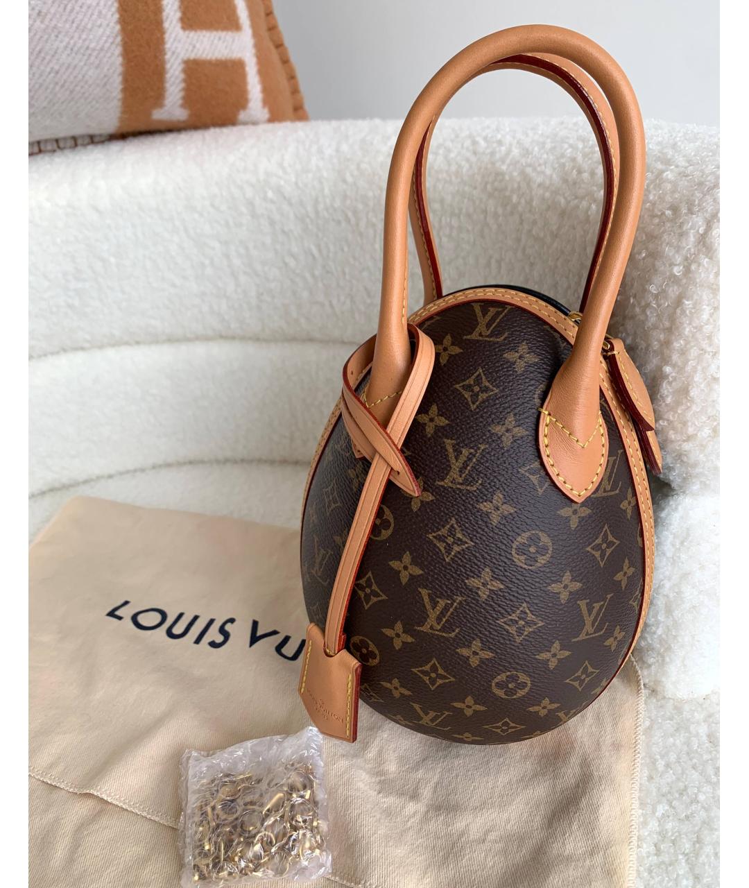 LOUIS VUITTON Черная кожаная сумка через плечо, фото 10