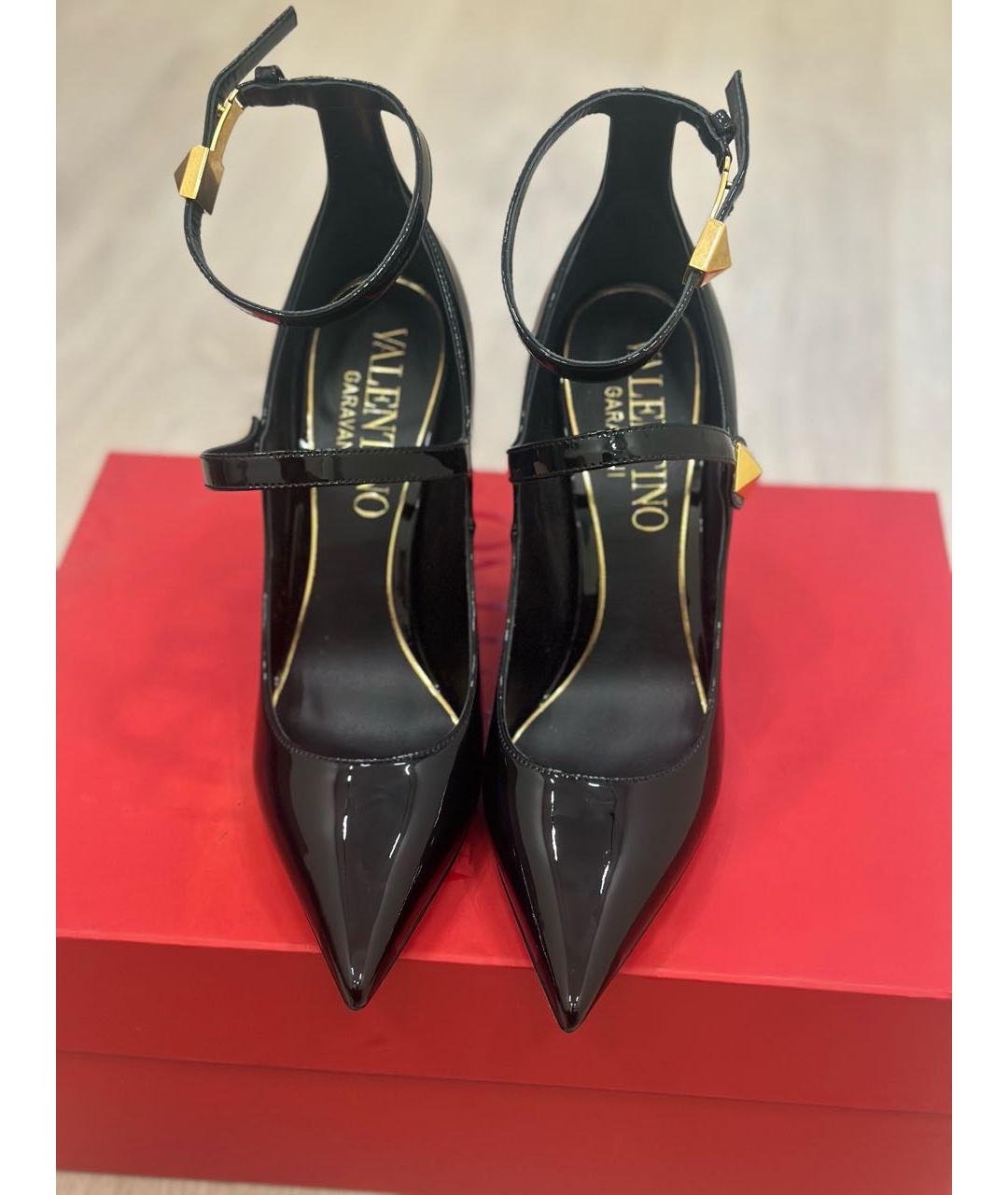 VALENTINO Черные туфли из лакированной кожи, фото 3