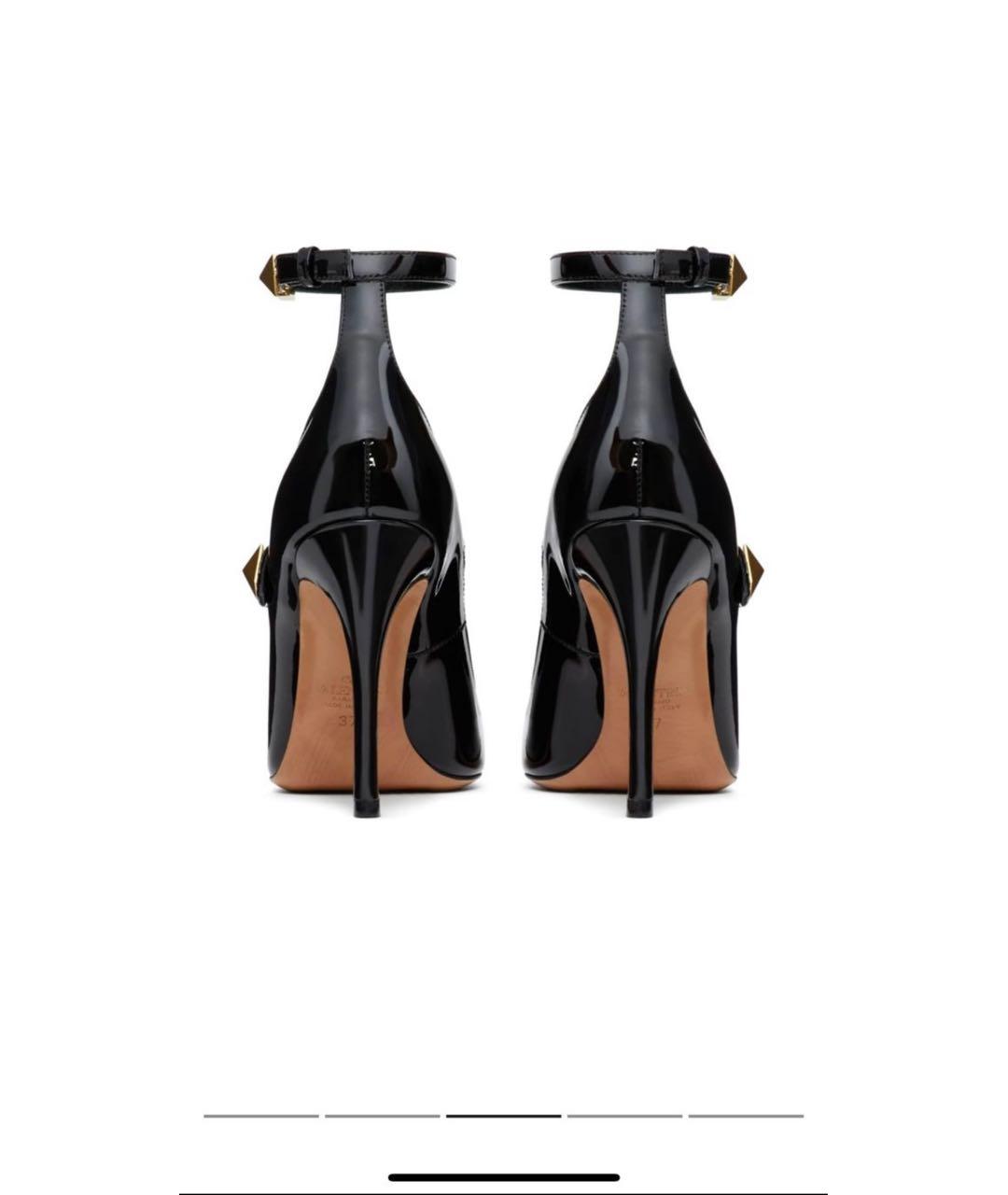 VALENTINO Черные туфли из лакированной кожи, фото 4
