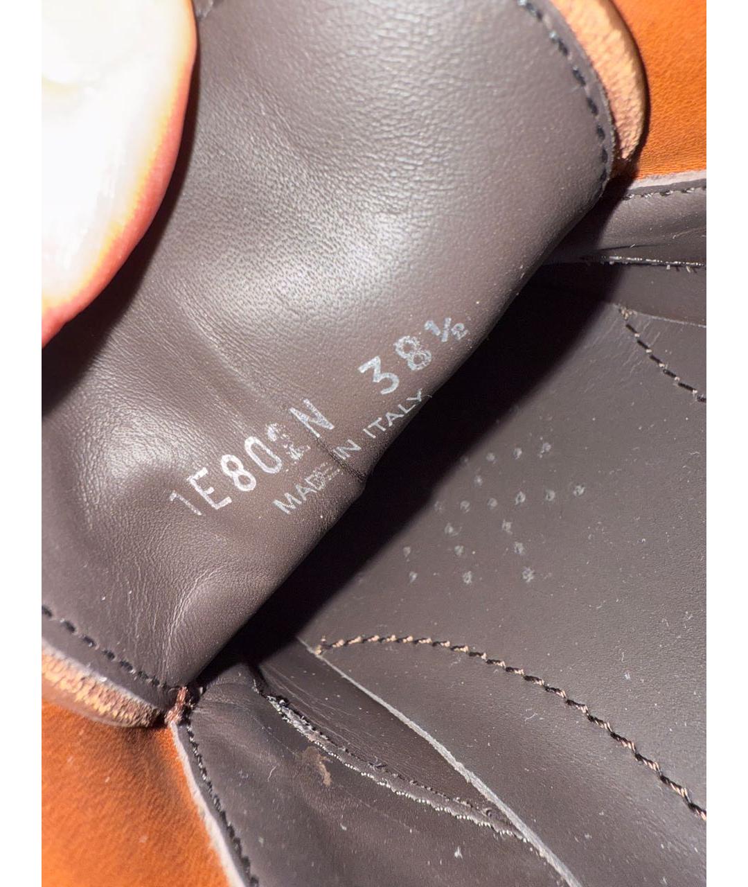 PRADA Коричневые кожаные лоферы, фото 7