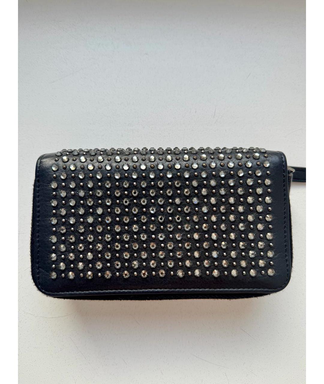 CHANEL Черный кожаный кошелек, фото 5