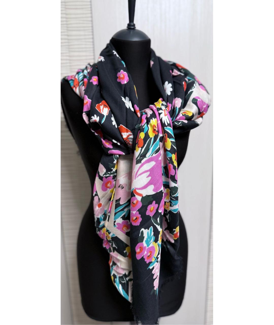 LANVIN Черный платок, фото 6