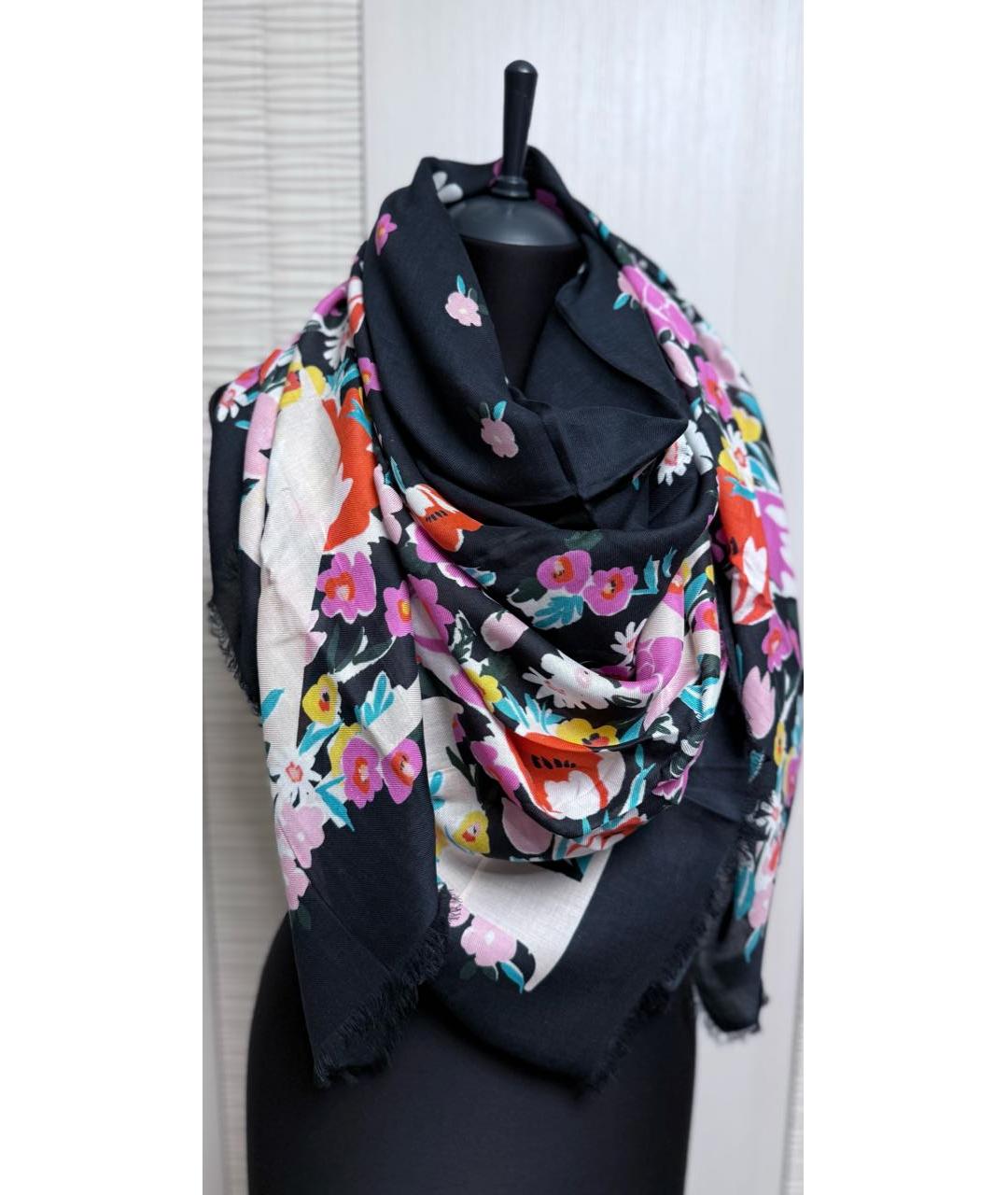 LANVIN Черный платок, фото 9