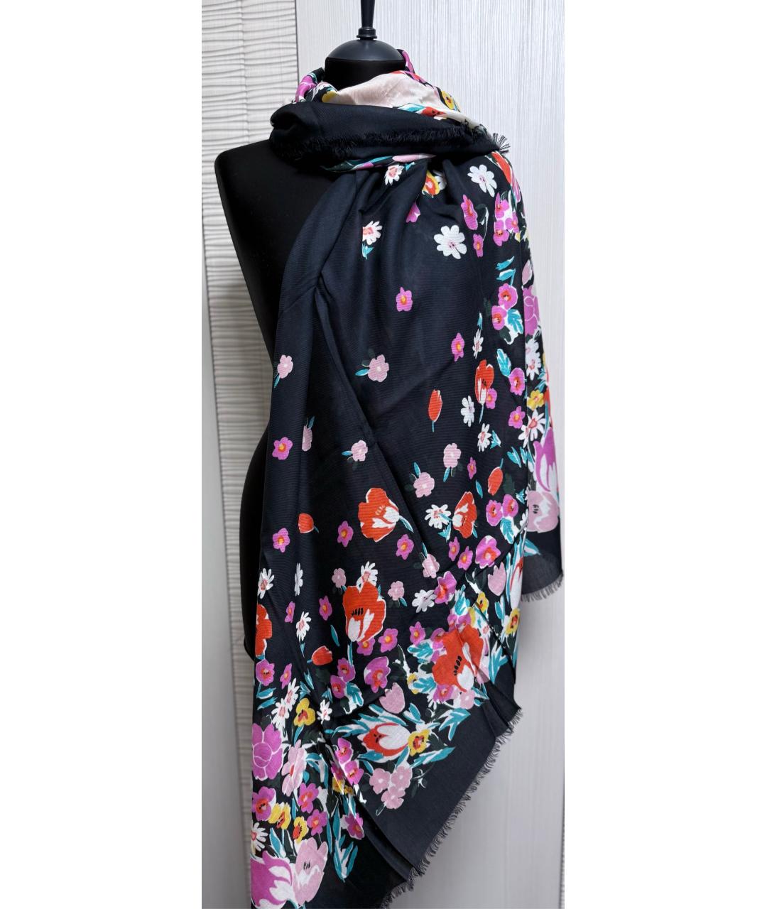 LANVIN Черный платок, фото 2