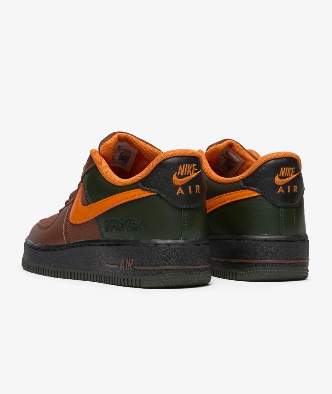 NIKE Оранжевое низкие кроссовки / кеды из искусственной кожи, фото 4