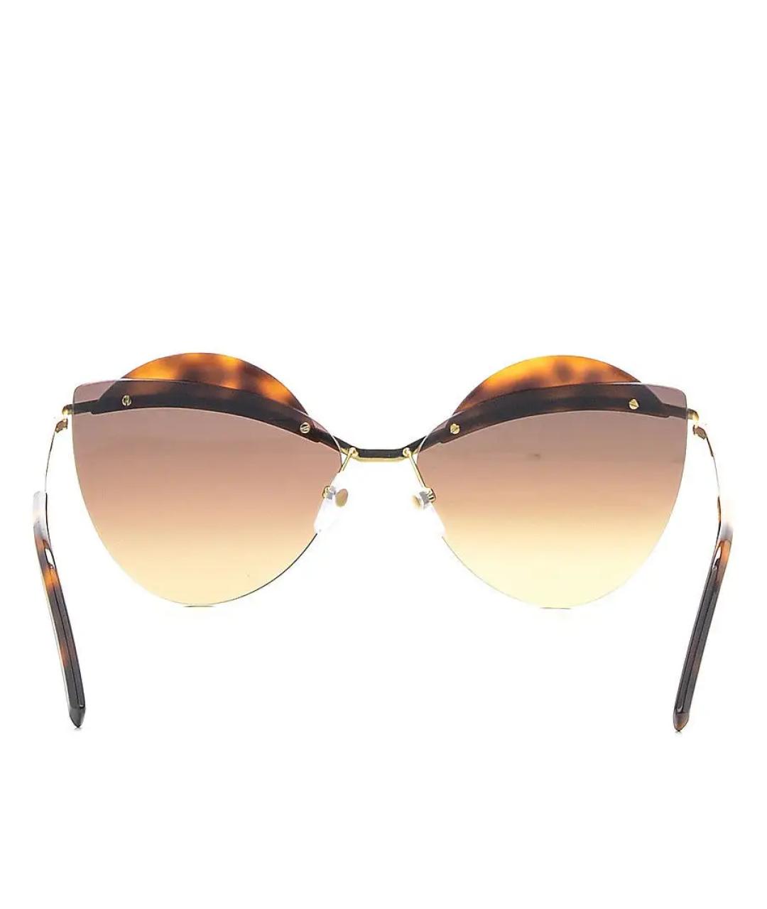 MARC JACOBS Золотые металлические солнцезащитные очки, фото 5