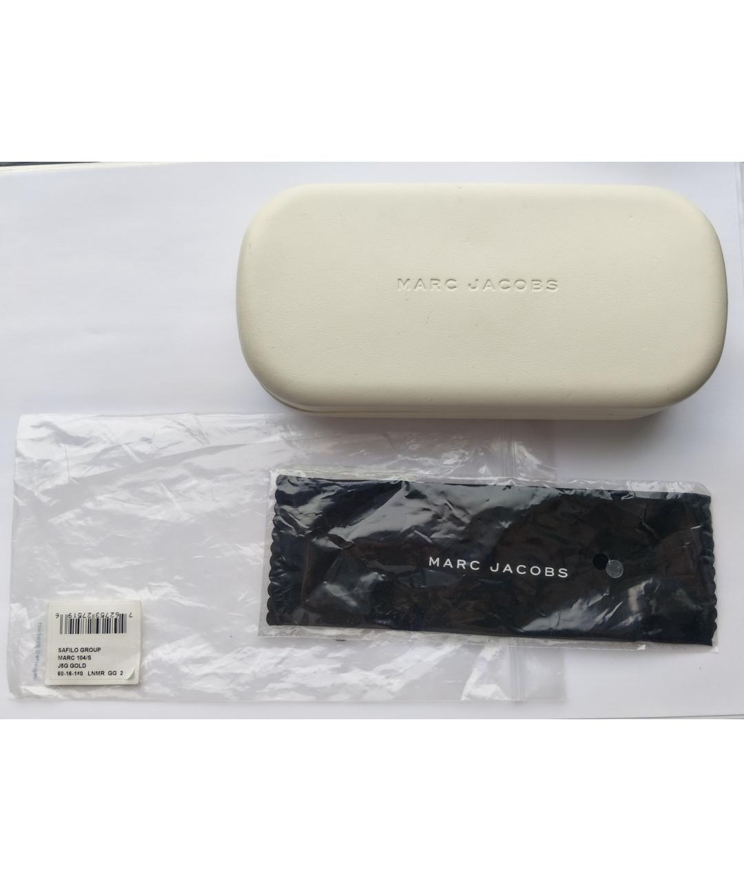 MARC JACOBS Золотые металлические солнцезащитные очки, фото 3