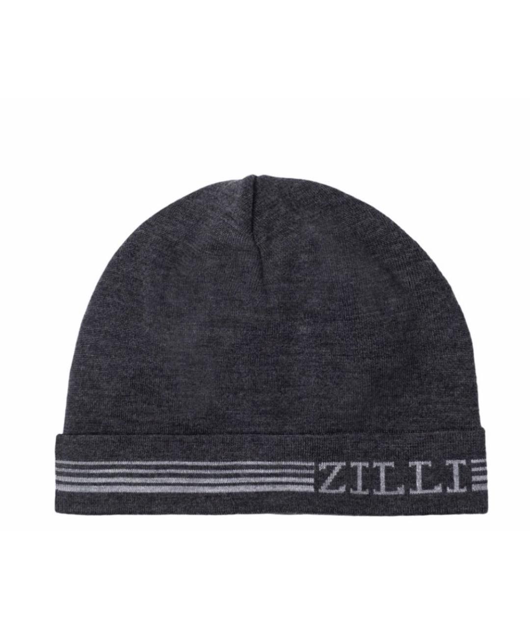 ZILLI Серая шапка, фото 1