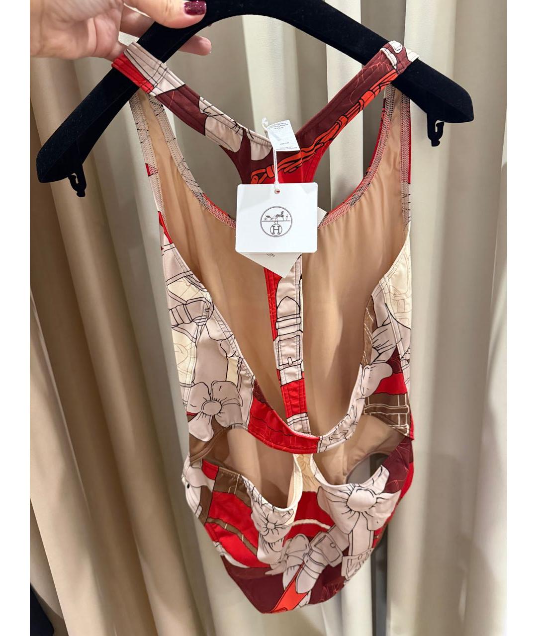 HERMES Мульти хлопко-эластановый купальник, фото 2